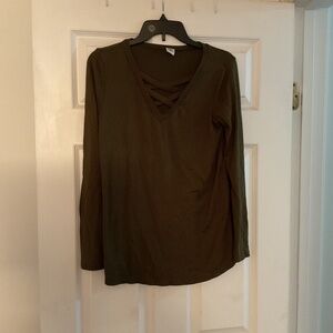 Sew in love green tee size S